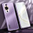 Handyhülle Hülle Luxus Aluminium Metall und Silikon Rahmen Tasche JL1 für Huawei Nova 11 Violett