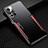 Handyhülle Hülle Luxus Aluminium Metall und Silikon Rahmen Tasche JL2 für Xiaomi Poco M4 Pro 5G Rot