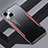 Handyhülle Hülle Luxus Aluminium Metall und Silikon Rahmen Tasche JL3 für Apple iPhone 14 Plus Rot