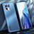 Handyhülle Hülle Luxus Aluminium Metall und Silikon Rahmen Tasche M01 für Xiaomi Mi 11 Lite 5G NE Blau