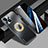 Handyhülle Hülle Luxus Aluminium Metall und Silikon Rahmen Tasche mit Mag-Safe Magnetic Magnetisch JL1 für Apple iPhone 14 Plus Schwarz