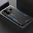 Handyhülle Hülle Luxus Aluminium Metall und Silikon Rahmen Tasche PB1 für Realme GT Neo6 5G Blau
