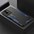 Handyhülle Hülle Luxus Aluminium Metall und Silikon Rahmen Tasche PB1 für Vivo iQOO Z6x Blau