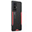 Handyhülle Hülle Luxus Aluminium Metall und Silikon Rahmen Tasche PB2 für Vivo X70 Pro 5G Rot