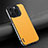 Handyhülle Hülle Luxus Leder Schutzhülle AT4 für Apple iPhone 15 Pro Gelb
