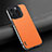 Handyhülle Hülle Luxus Leder Schutzhülle AT4 für Apple iPhone 15 Pro Orange