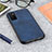 Handyhülle Hülle Luxus Leder Schutzhülle B03H für Samsung Galaxy F02S SM-E025F Blau