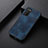 Handyhülle Hülle Luxus Leder Schutzhülle B06H für Samsung Galaxy A03s Blau