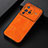 Handyhülle Hülle Luxus Leder Schutzhülle B06H für Vivo X80 Pro 5G Orange