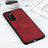 Handyhülle Hülle Luxus Leder Schutzhülle B08H für Samsung Galaxy A03s Rot