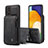 Handyhülle Hülle Luxus Leder Schutzhülle C01S für Samsung Galaxy A52 4G Schwarz