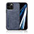 Handyhülle Hülle Luxus Leder Schutzhülle DY1 für Apple iPhone 13 Pro Max Blau