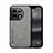 Handyhülle Hülle Luxus Leder Schutzhülle DY2 für OnePlus Ace 2 5G Grau