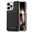 Handyhülle Hülle Luxus Leder Schutzhülle JD1 für Apple iPhone 14 Pro Schwarz
