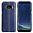 Handyhülle Hülle Luxus Leder Schutzhülle L01 für Samsung Galaxy S8 Plus Blau