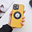 Handyhülle Hülle Luxus Leder Schutzhülle mit Mag-Safe Magnetic Magnetisch für Apple iPhone 15 Pro Gelb