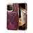 Handyhülle Hülle Luxus Leder Schutzhülle MT2 für Apple iPhone 15 Pro Violett