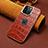 Handyhülle Hülle Luxus Leder Schutzhülle MT3 für Apple iPhone 15 Pro Rot