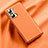 Handyhülle Hülle Luxus Leder Schutzhülle QK1 für Xiaomi Poco F3 5G Orange