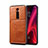 Handyhülle Hülle Luxus Leder Schutzhülle R01 für Xiaomi Mi 9T Orange