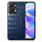 Handyhülle Hülle Luxus Leder Schutzhülle S01D für Huawei Honor X7a Blau