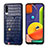 Handyhülle Hülle Luxus Leder Schutzhülle S01D für Samsung Galaxy A50S Blau