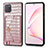 Handyhülle Hülle Luxus Leder Schutzhülle S01D für Samsung Galaxy M60s Rosegold