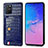 Handyhülle Hülle Luxus Leder Schutzhülle S01D für Samsung Galaxy M80S Blau