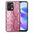 Handyhülle Hülle Luxus Leder Schutzhülle S02D für Huawei Honor X7a Rosa