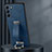 Handyhülle Hülle Luxus Leder Schutzhülle S06 für Samsung Galaxy S21 Plus 5G Blau