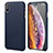 Handyhülle Hülle Luxus Leder Schutzhülle S14 für Apple iPhone X Blau