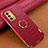 Handyhülle Hülle Luxus Leder Schutzhülle XD2 für Oppo A74 5G Rot