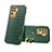 Handyhülle Hülle Luxus Leder Schutzhülle XD3 für Oppo Reno5 Lite Grün