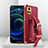 Handyhülle Hülle Luxus Leder Schutzhülle XD3 für Vivo iQOO U3 5G Rot