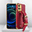 Handyhülle Hülle Luxus Leder Schutzhülle XD3 für Vivo V25 5G Rot