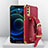 Handyhülle Hülle Luxus Leder Schutzhülle XD3 für Vivo Y11s Rot