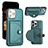 Handyhülle Hülle Luxus Leder Schutzhülle Y01B für Apple iPhone 14 Pro Grün
