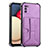 Handyhülle Hülle Luxus Leder Schutzhülle Y01B für Samsung Galaxy A02s Violett