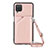 Handyhülle Hülle Luxus Leder Schutzhülle Y01B für Samsung Galaxy F12 Rosegold