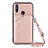 Handyhülle Hülle Luxus Leder Schutzhülle Y01B für Vivo Y15 Rosegold