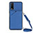 Handyhülle Hülle Luxus Leder Schutzhülle Y01B für Vivo Y20 Blau