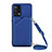 Handyhülle Hülle Luxus Leder Schutzhülle Y02B für Oppo F19 Blau