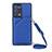 Handyhülle Hülle Luxus Leder Schutzhülle Y02B für Oppo Reno6 Pro+ Plus 5G Blau