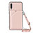 Handyhülle Hülle Luxus Leder Schutzhülle Y02B für Samsung Galaxy A30S Rosegold