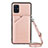 Handyhülle Hülle Luxus Leder Schutzhülle Y02B für Samsung Galaxy A51 4G Rosegold