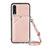 Handyhülle Hülle Luxus Leder Schutzhülle Y02B für Samsung Galaxy A70 Rosegold