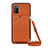 Handyhülle Hülle Luxus Leder Schutzhülle Y02B für Samsung Galaxy F02S SM-E025F Braun