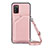 Handyhülle Hülle Luxus Leder Schutzhülle Y02B für Samsung Galaxy M02s Rosegold