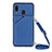 Handyhülle Hülle Luxus Leder Schutzhülle Y02B für Samsung Galaxy M10S Blau