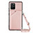 Handyhülle Hülle Luxus Leder Schutzhülle Y02B für Samsung Galaxy M80S Rosegold